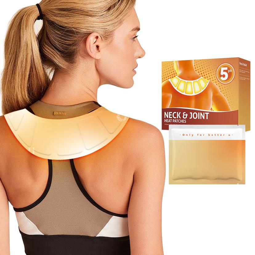 Neck Shoulder Heat Patch - Instant Pain Relief & Long Lasting Warmth 10 Hours Soothing for Muscle Portable for Office Travel 